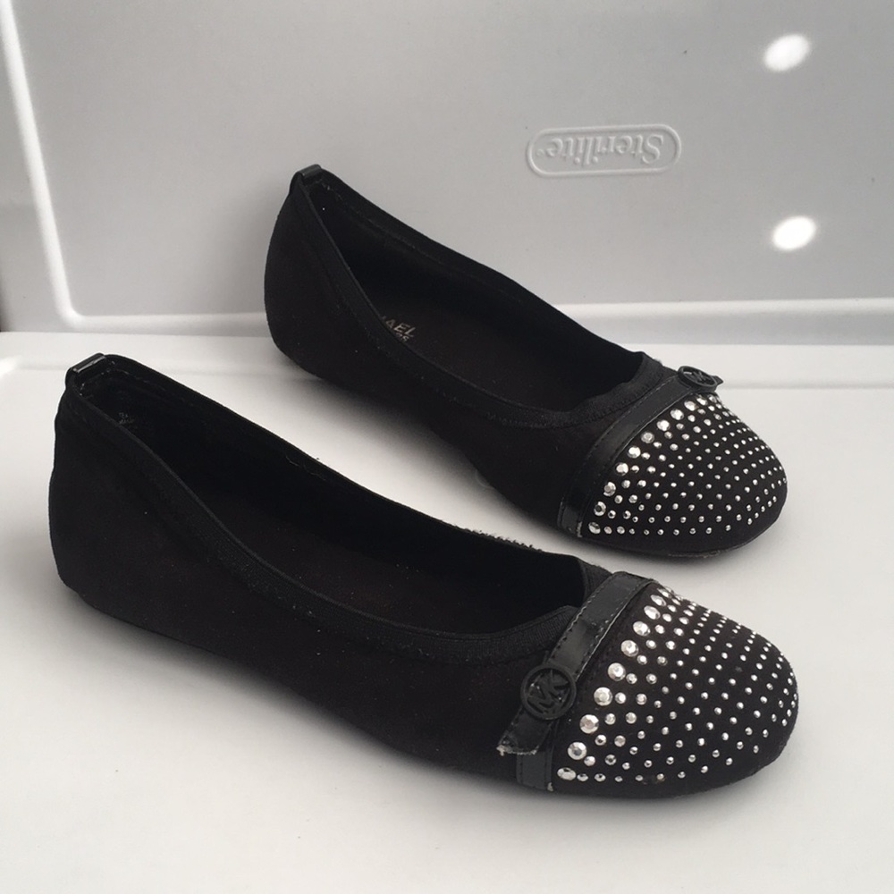 Michael Kors textile suede like ballerina flats